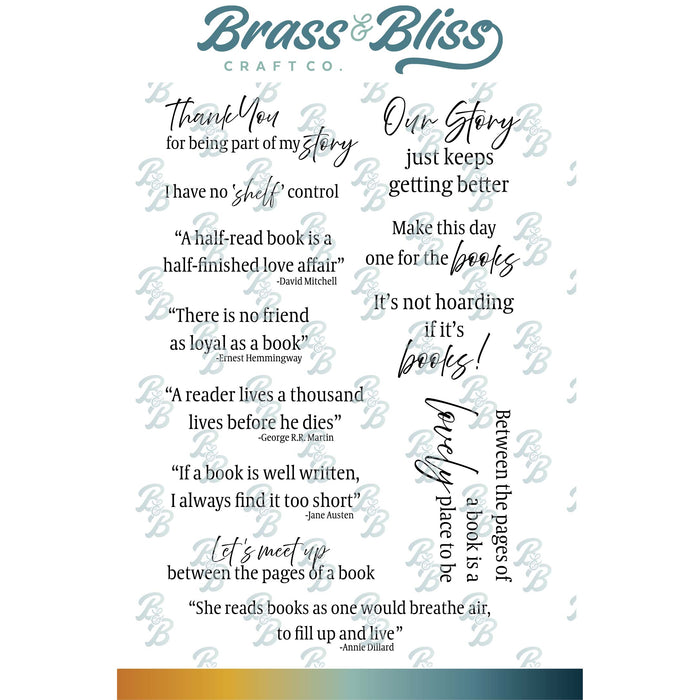 37041 Between the Pages - 4x6 Stamp Set