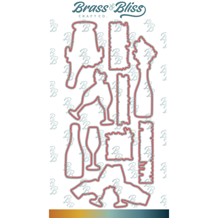 37045D Cheers to That Coordinating Die