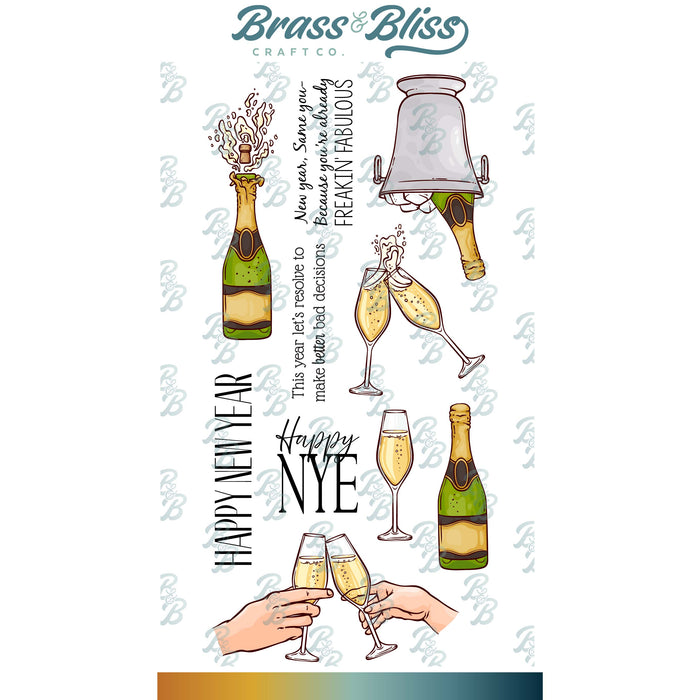 37045 Cheers to That - 4x8 Stamp Set