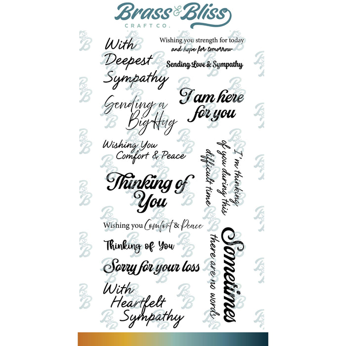 37046 Sympathy #2 - 4x8 Stamp set
