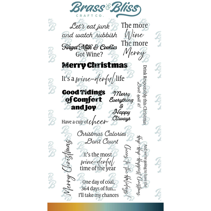 37048 A Very Snarky Christmas - 4x8 Stamp Set