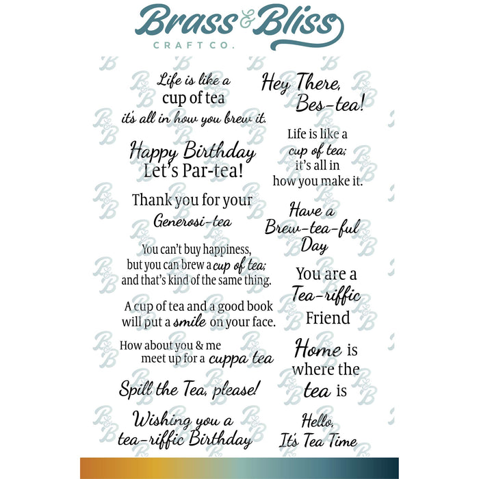 37050 You are a Tea-riffic - 4x6 Stamp Set