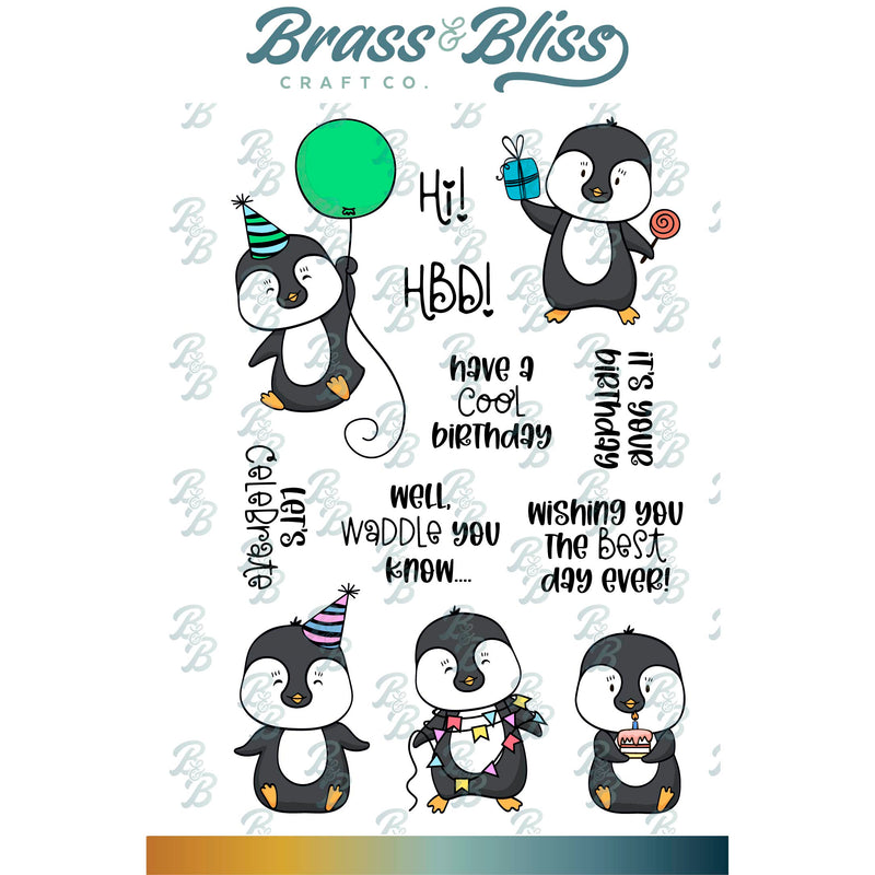 38001 Waddle You Know - 4x6 Stamp set