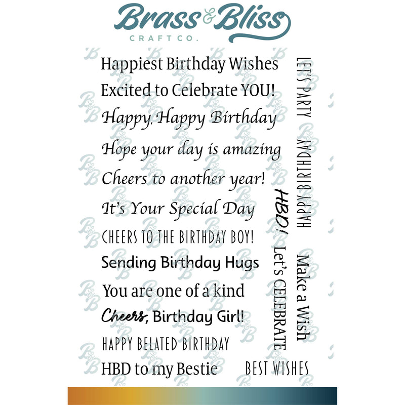 38002-02 All-Occasion Birthday Greetings - 4x6 Stamp Set