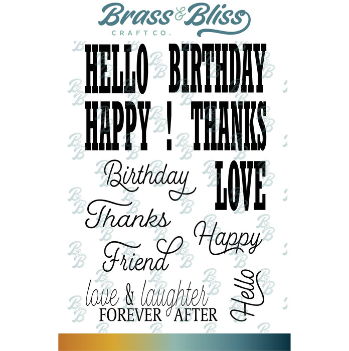 38012 Mix & Match Sayings - 4x6 Stamp Set