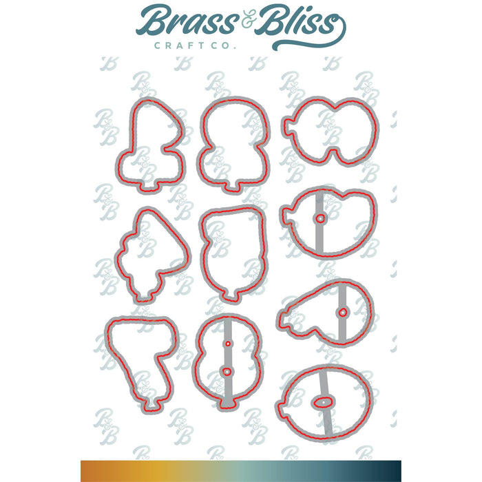 38013-02D Number Balloon Coordinating Dies