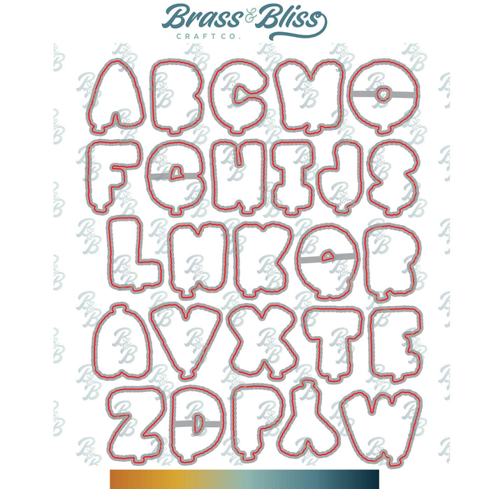38013D Alphabet Balloons Coordinating Dies