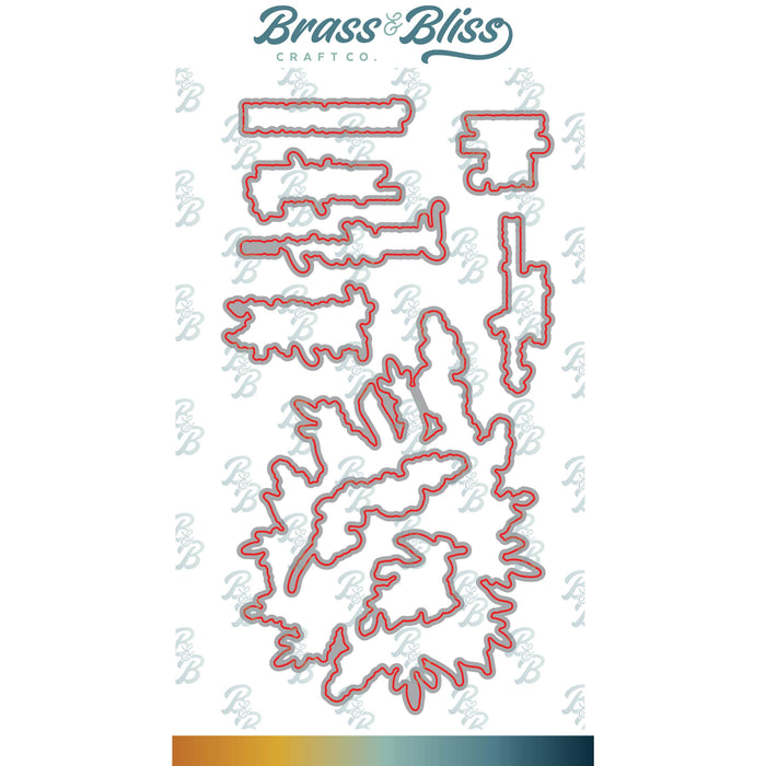 38014D Gilded Lilies in Bloom Coordinating Die