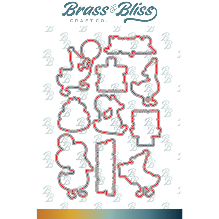 38019D Lucky Duck Coordinating Dies