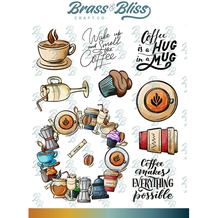 38020 Hug in a Mug - 5x6 Clear Stamp Set
