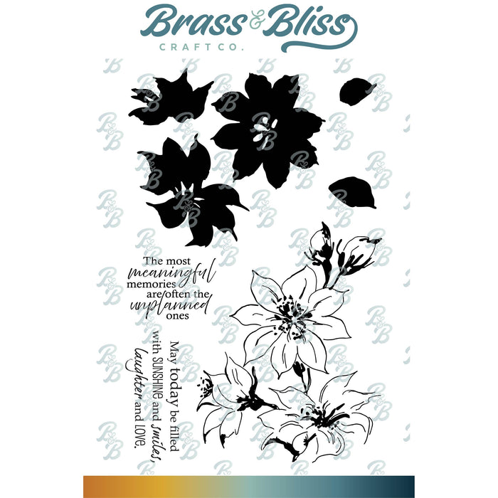 38022 Layered Azaleas - 4x6 Clear Stamp Set