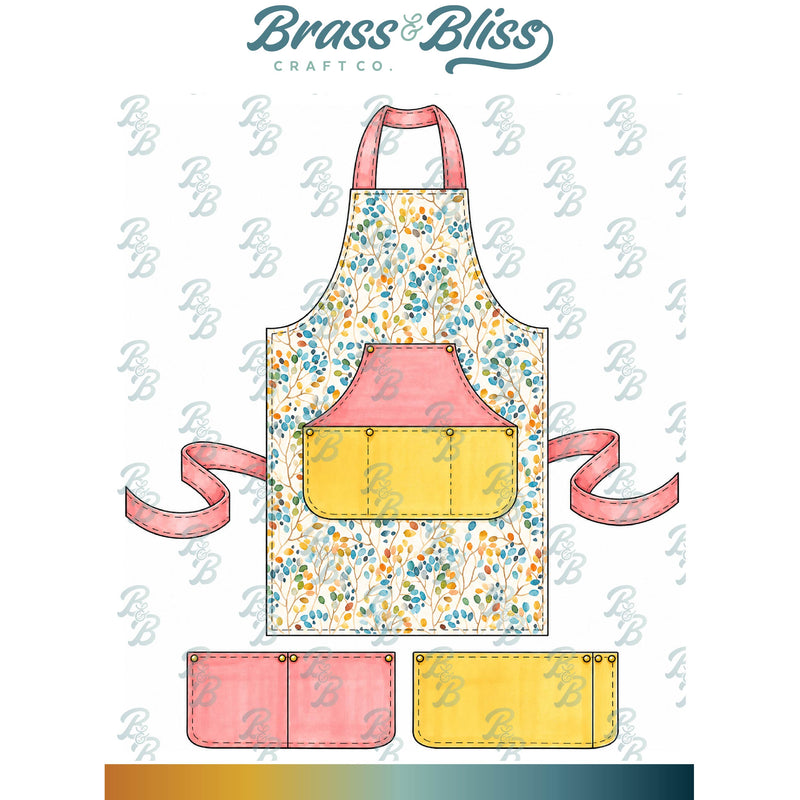 38027 Spring Apron - 5x6 Stamp Set