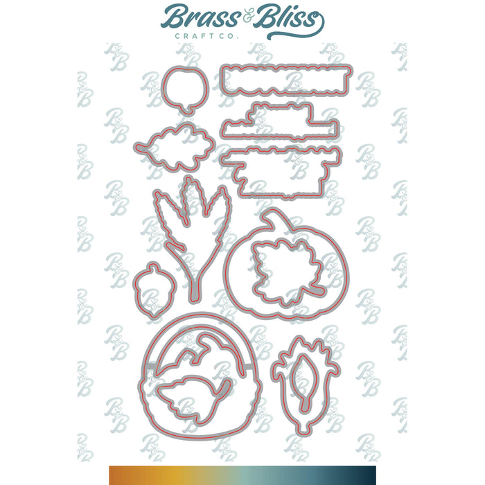 38046D Fall Harvest Fun Coordinating Dies
