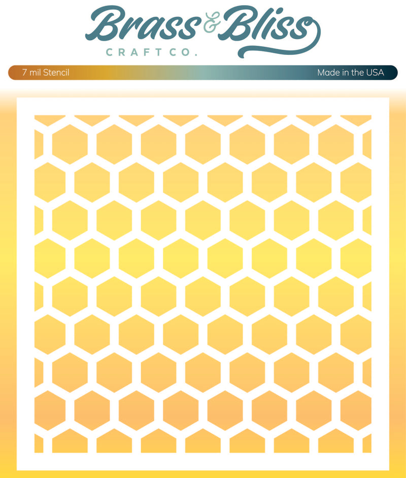 4009 Honey Combs Stencil - 6x6