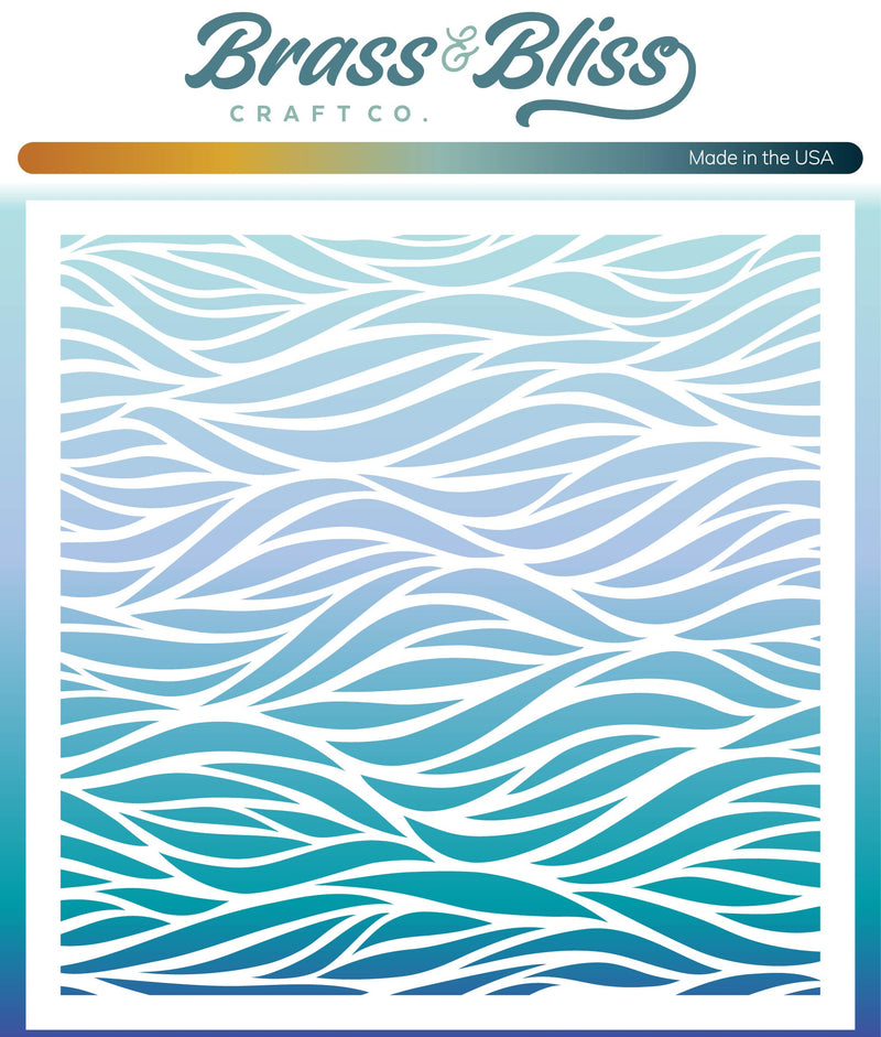 4105 Wavy Stencil - 6x6