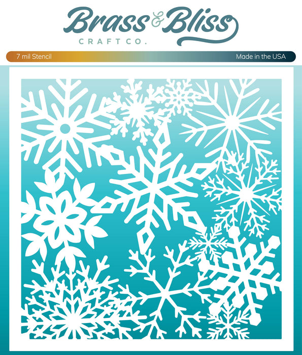 4123 Snowflake Stencil - -6x6