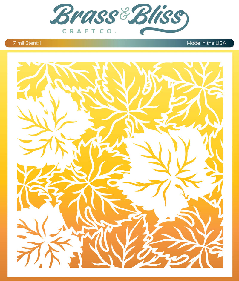 4126 Fall Leaf Stencil - 6x6