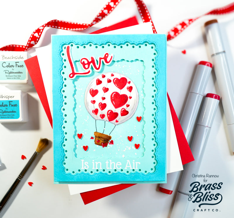 RN 36021 Love Is In The Air Set Stamp and Die Bundle