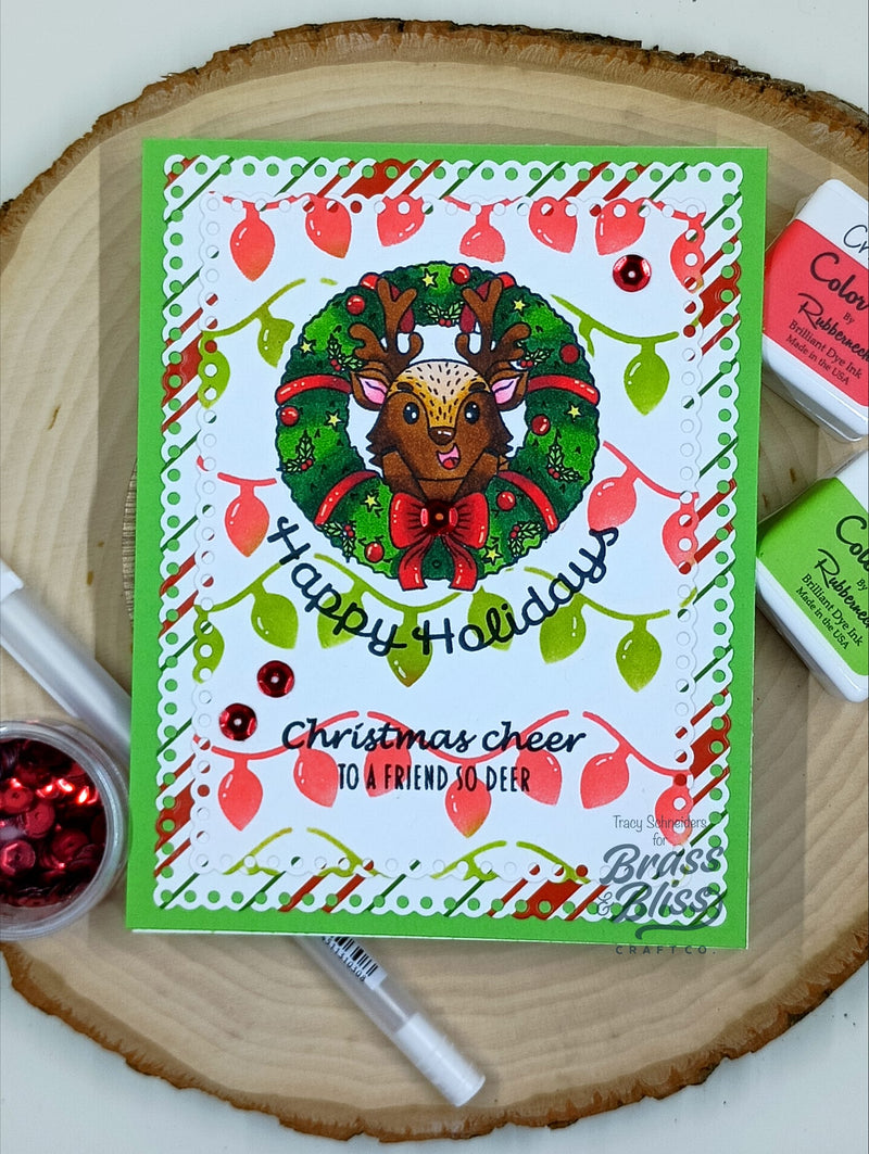 4305 Christmas Lights - 6x6 Stencil