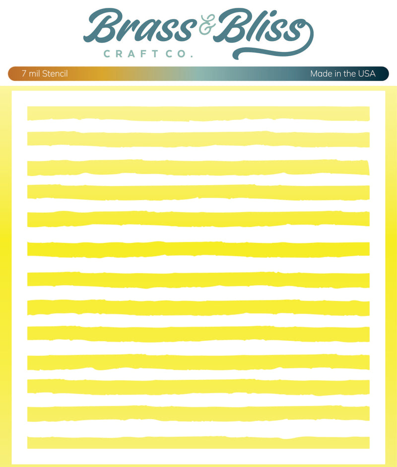 Rn 4207 Tattered Lines - 6x6 Stencil