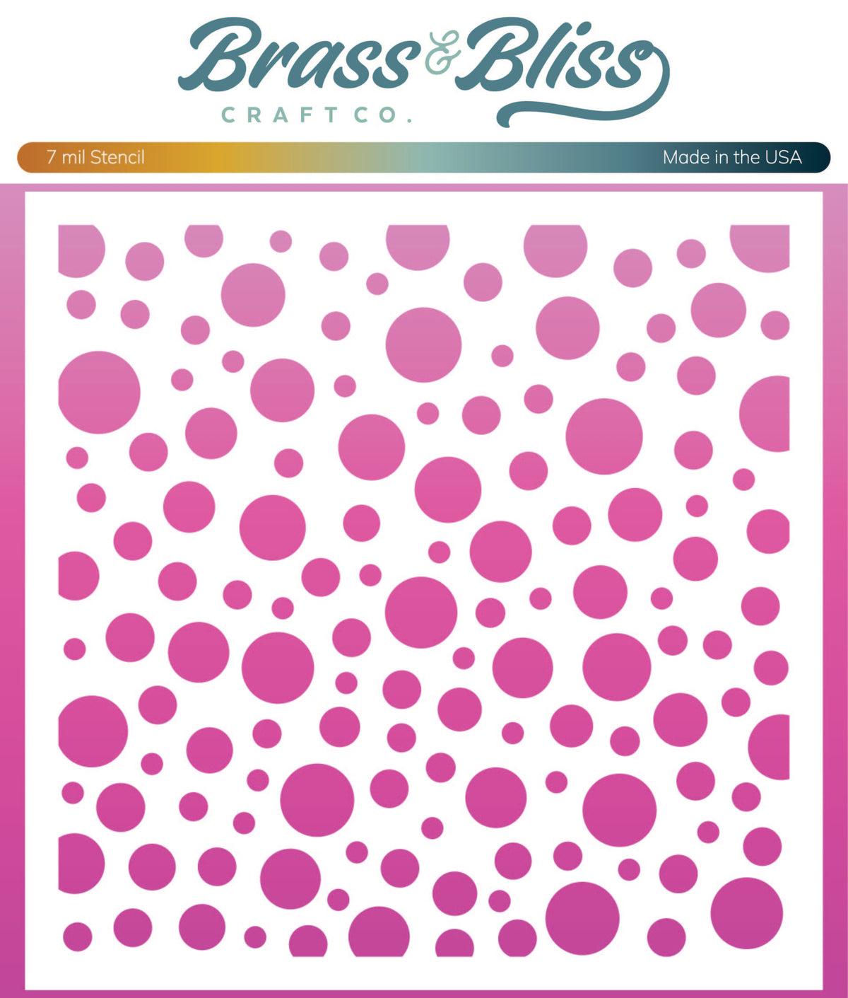 RN 4209 Random Holes - 6x6 Stencil — Brass & Bliss Craft Co.