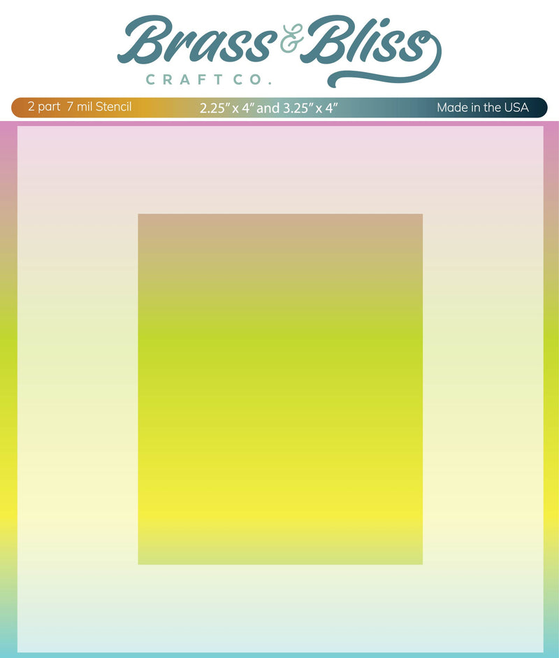 4210 Rectangle Mask - 2 Part 6x6 Stencil