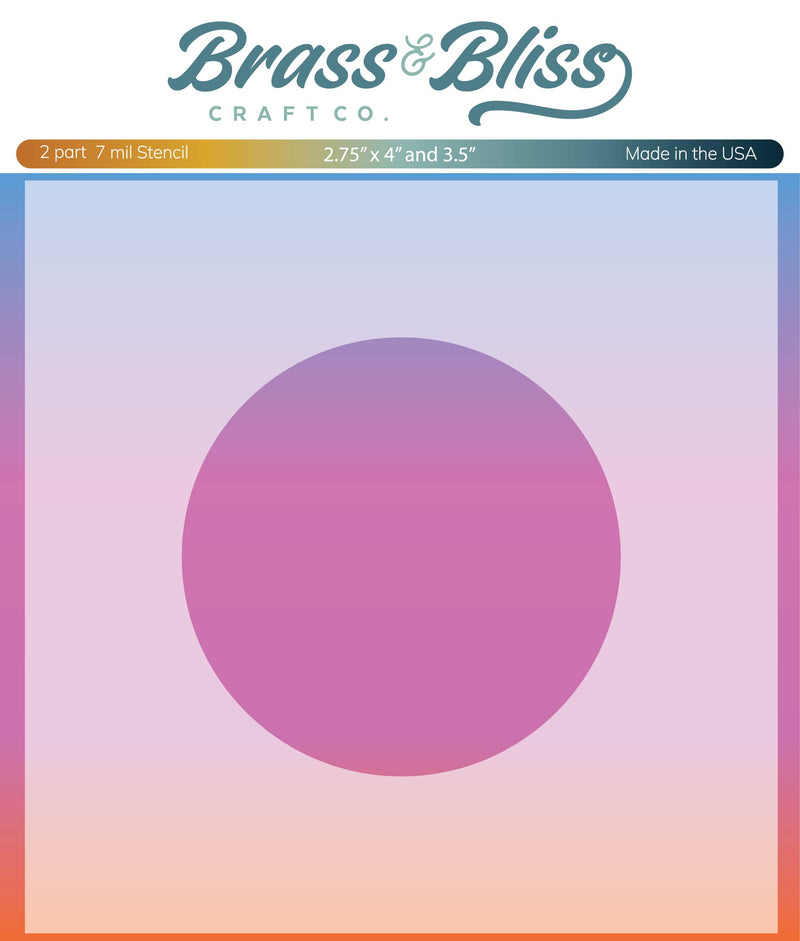4211 Oval-Circle Mask - 2 Part 6x6 Stencil