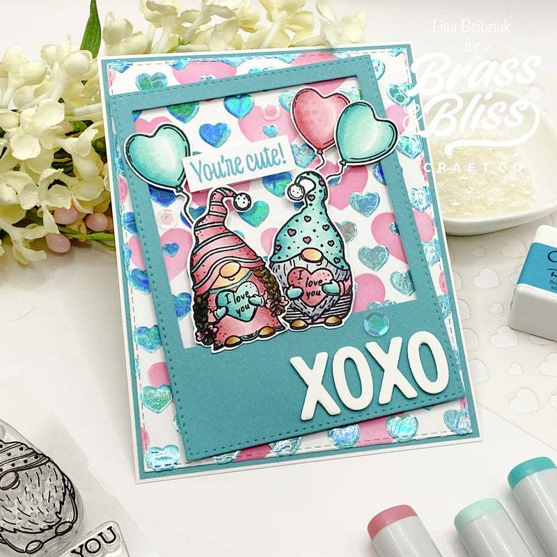 36023 I Love You Gnomes Stamp and Die Bundle
