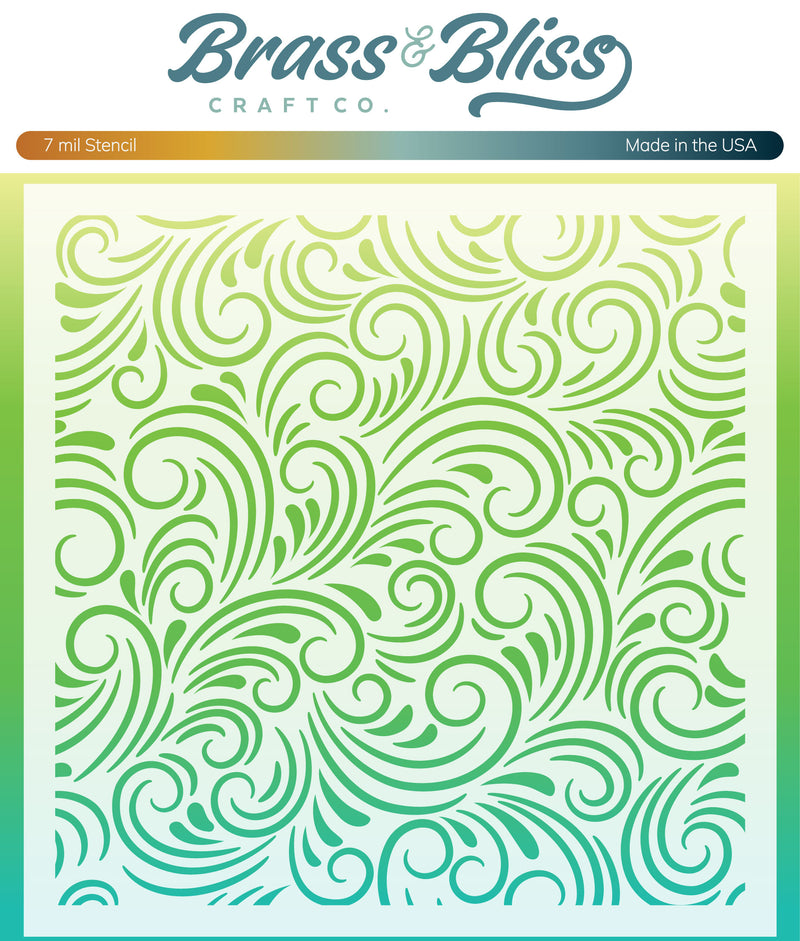 4308 Flourish - 6x6 Stencil