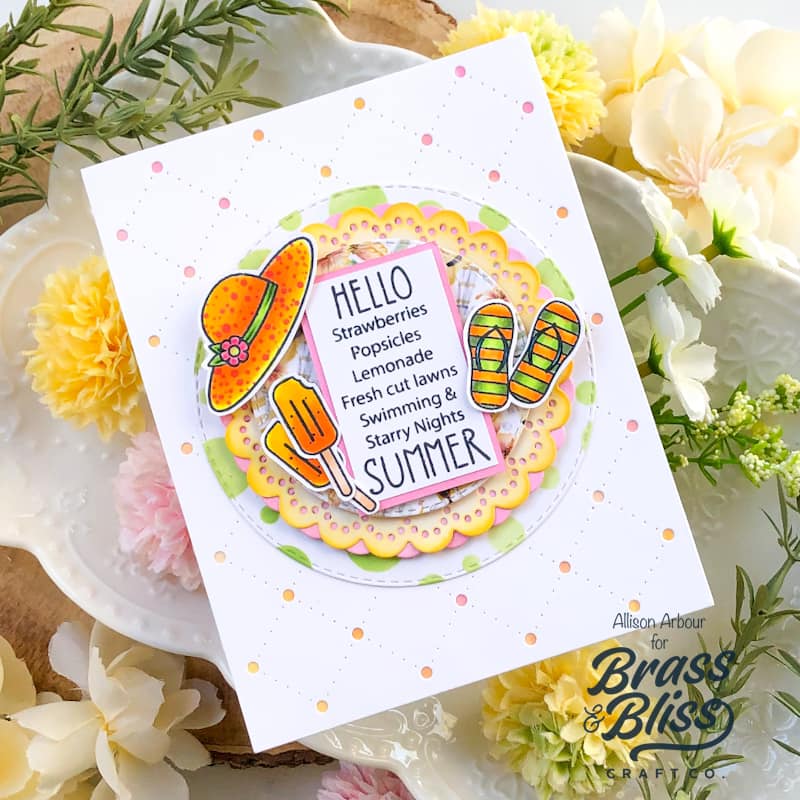 36044D Hello Summer - Coordinating Die