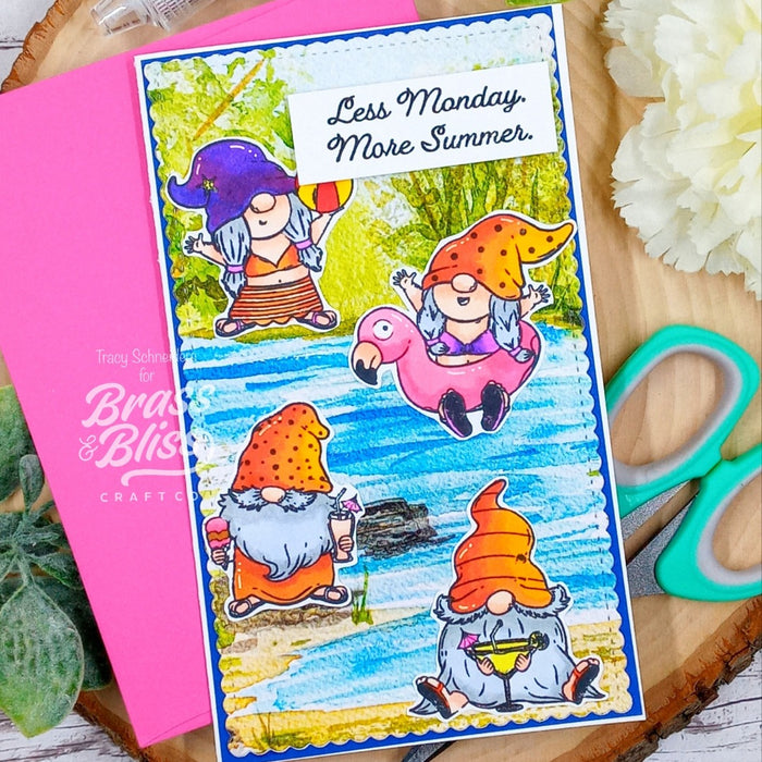 36043D Beach Gnome Party - Coordinating Die