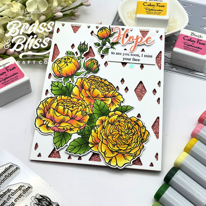 36034 Ruffled Flower Bouquet - 5x6 Stamp Set