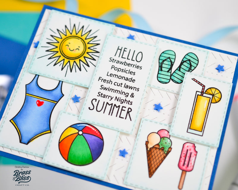36044D Hello Summer - Coordinating Die