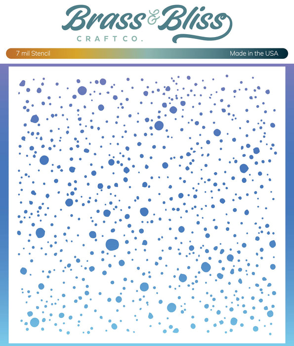 4407 Falling Snow 6x6 Stencil