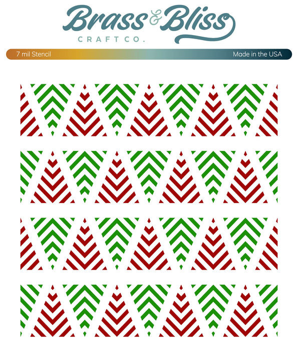 RN 4409 Geometric Trees 6x6 Stencil