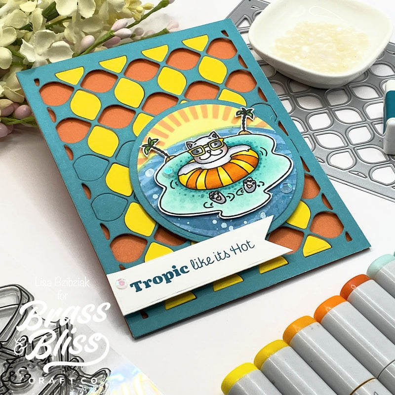 RN 36041 Cats at the Beach - 4x8 Stamp Set