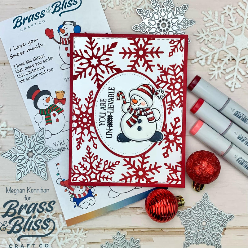36039 Snowman Cheer - 4x8 Stamp Set
