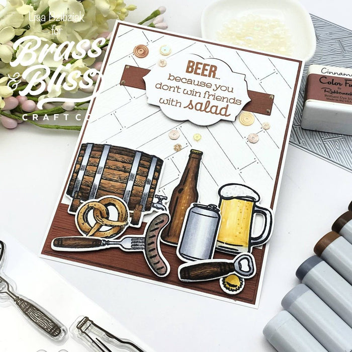 36048 Wish You Were Beer - 4x8 Stamp Set