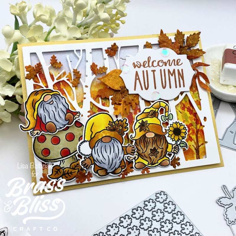 RN 35026 Autumn Gnomes - 4x8 Stamp Set