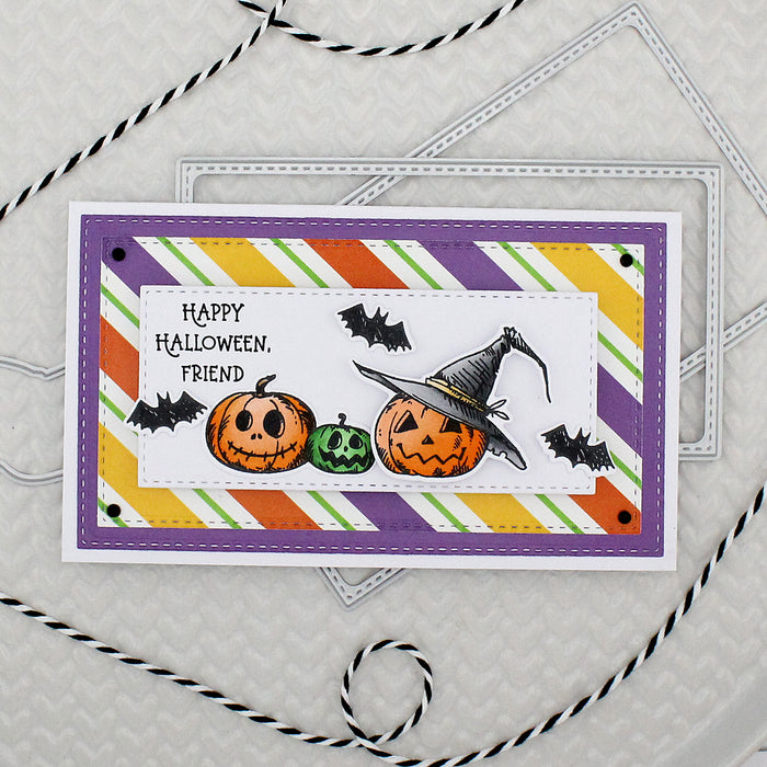 36055 Jack O Lanterns - 4x8 Stamp Set