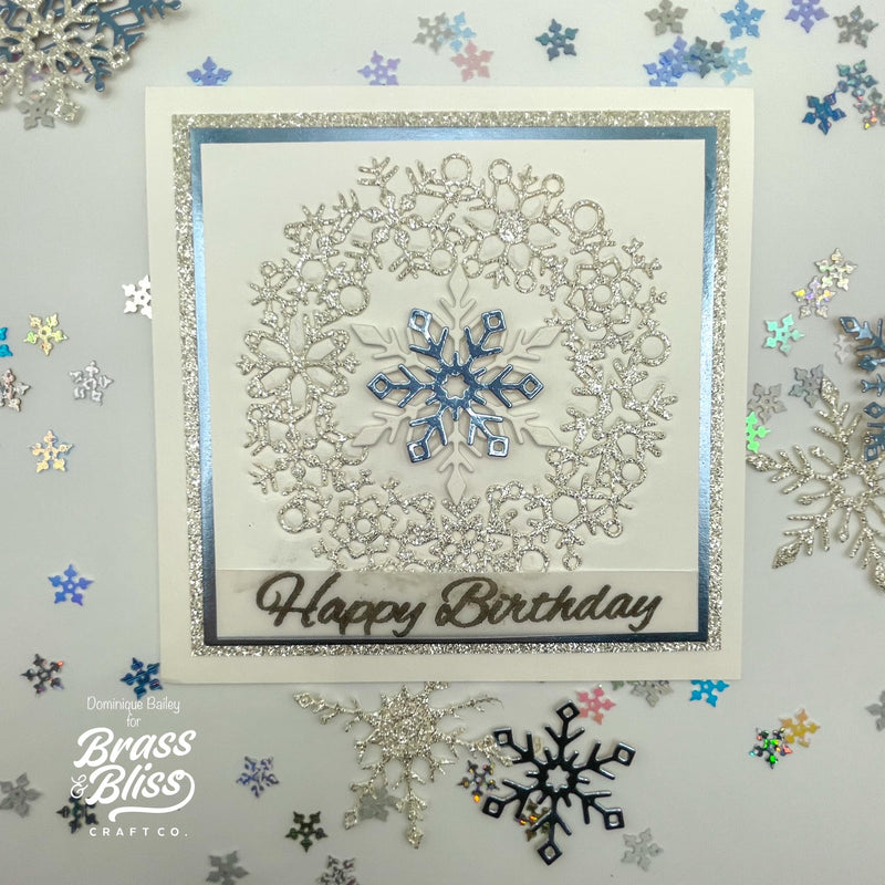 5738D Snowflake Wreath Die