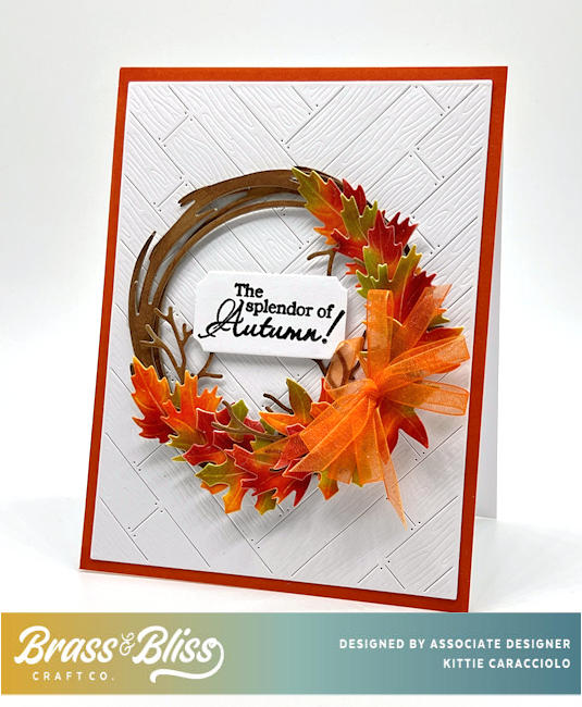 5744D Twig Wreath w/ Leaves Die