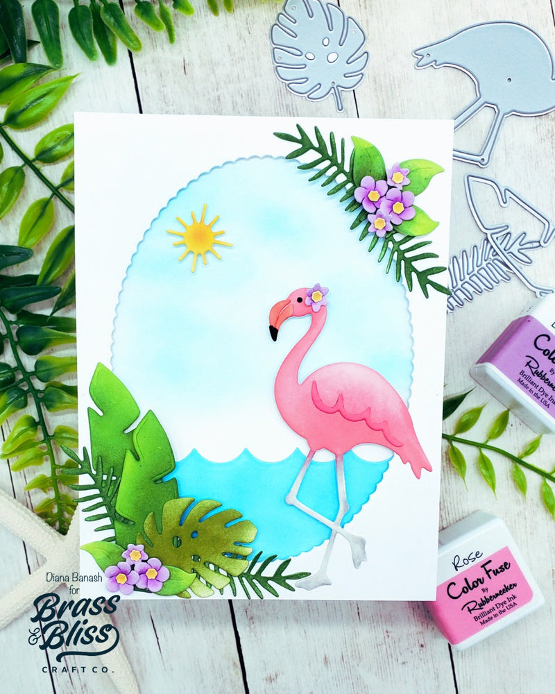 5817-01D Tropical Birds and Leaves Dies