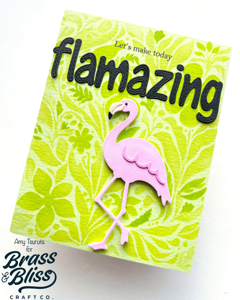 5817-01D Tropical Birds and Leaves Dies