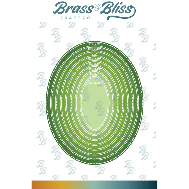 5014D Nested Oval Small Stitch Dies