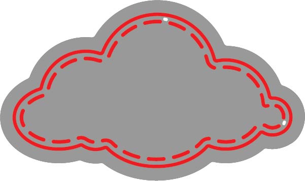 RN 5100-12D Small Cloud Stitch Die