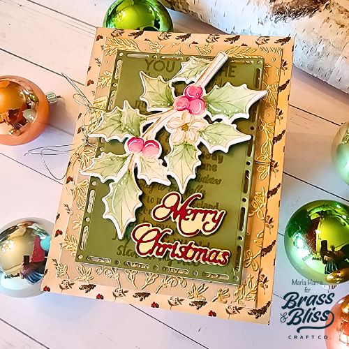 37033 Holly & Cheer - 4x6 Stamp set