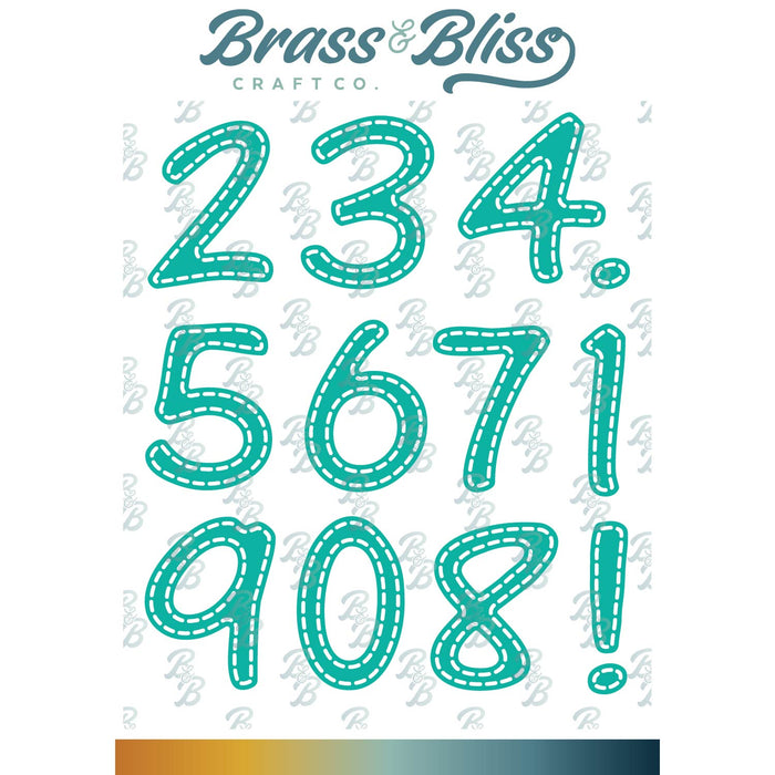 5140-03D Number with Stitch Die