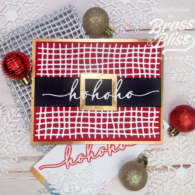 5829-01D Ho Ho Ho Script Die