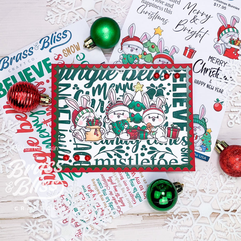 37038 Christmas Background Mash Up - 5x8 Stamp Set